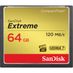 SanDisk Extreme 64GB CompactFlash (CF) 120MB/s UDMA 7 Memory Card thumbnail