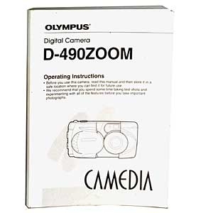 Olympus D-490 Zoom Camera Manual
