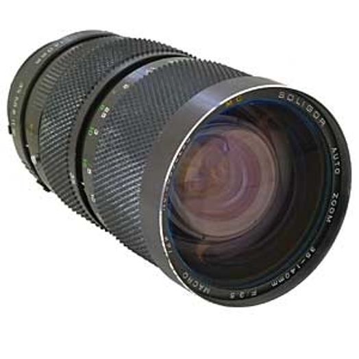 Objectif Zoom Soligor 35-140mm F/3.5 Macro - Monture Nikon F (argentique) - Occasion Bon état