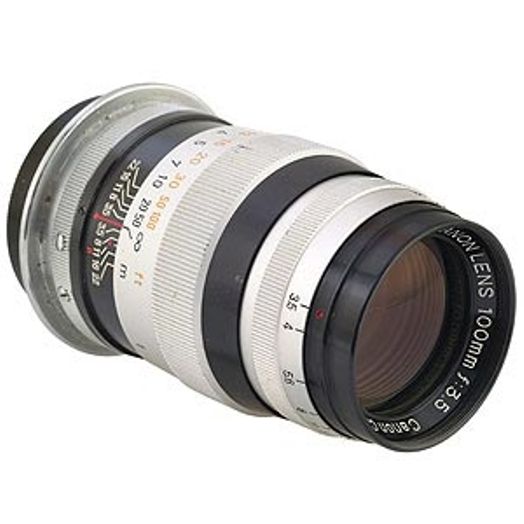 Canon 100mm f/3.5 Lens for Rangefinder Camera, Black/Chrome {34}