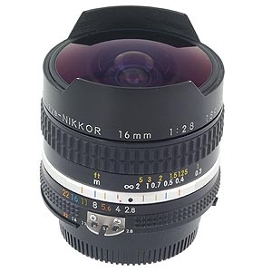 Nikon 16mm f/2.8 Fisheye Lens