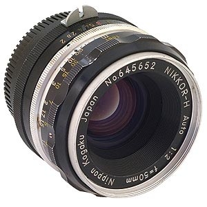 Nikon 50mm f/2 NIKKOR-H Auto Non AI Manual Focus Lens