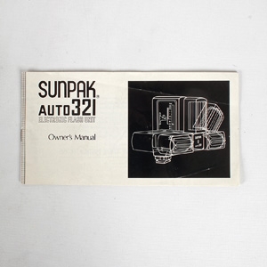 Sunpak 321 Auto Instructions - Excellent Condition