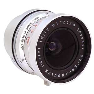 Leica 21mm f/3.4 Super-Angulon Wetzlar M-Mount Lens Germany Chrome 11103