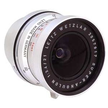 Leica 21mm f/3.4 Super-Angulon Wetzlar M-Mount Lens, Germany, Chrome {48} 11103