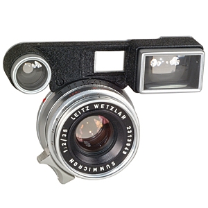 Leica 35mm f/2 Summicron Lens for M-Mount w/ Rangefinder Optics, Chrome
