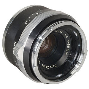 Zeiss 50mm F/4 S-Planar Black Lens For Contarex