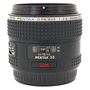 Pentax 55mm f/2.8 smc PENTAX-D FA 645 AL (IF) SDM AW Autofocus Lens for Pentax 645D, Black