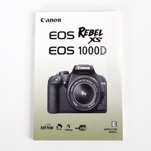 Canon EOS Rebel XS Manual - Excellent Condition
