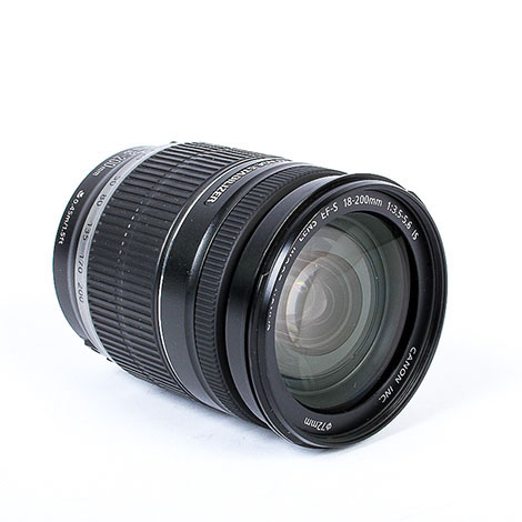 Canon EF-S 18-200mm f/3.5-5.6 IS Autofocus APS-C Lens, Black Zoom Loose