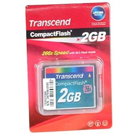 Transcend 2GB 266X Compact Flash [CF] Memory Card