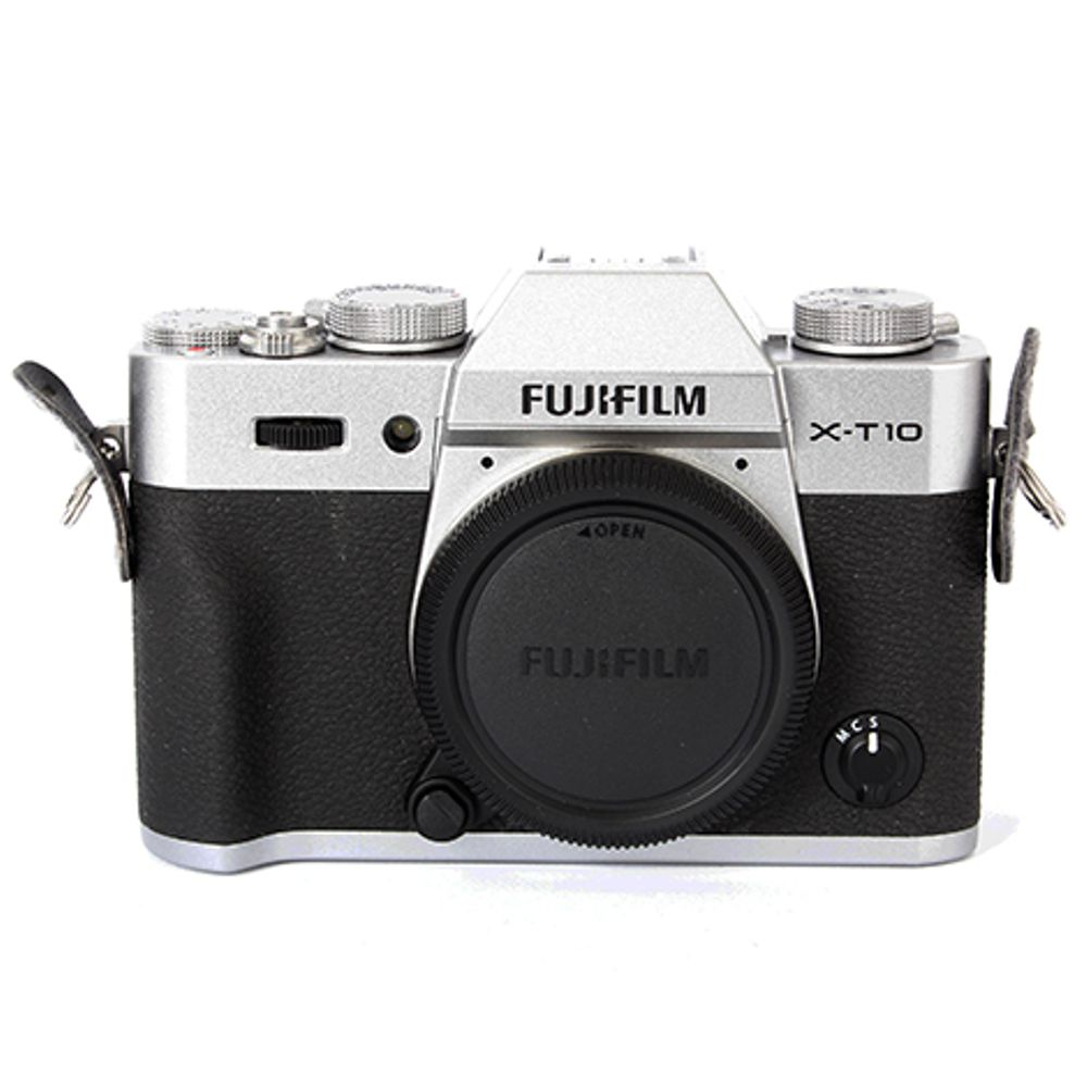 FUJIFILM X-T10 Mirrorless Camera Body, Silver {16.3MP}