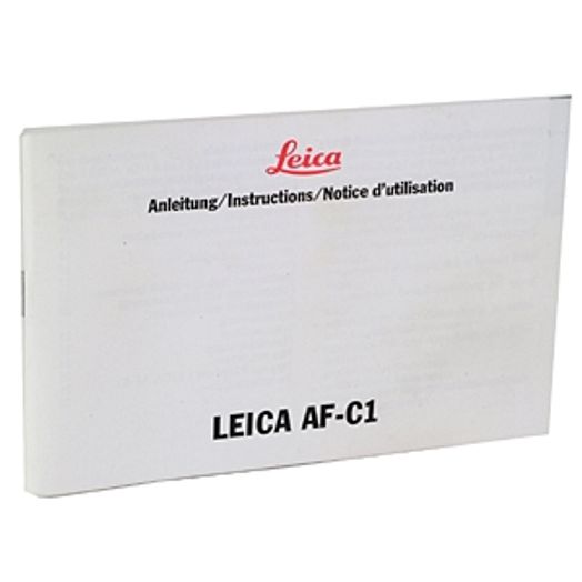Leica AF-C1 Instructions Leica AF-C1 Instructions