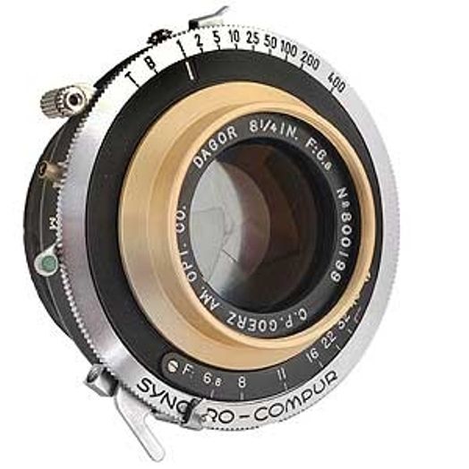 Goerz 8 1/4 in. (210mm) f/6.8 Gold Ring Dagor Synchro Compur BT