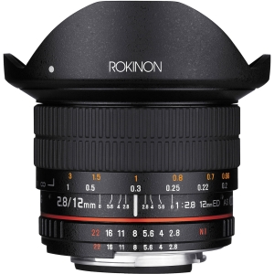 Rokinon 12mm f/2.8 ED AS NCS Fish-Eye Manual Lens for Canon EF-Mount