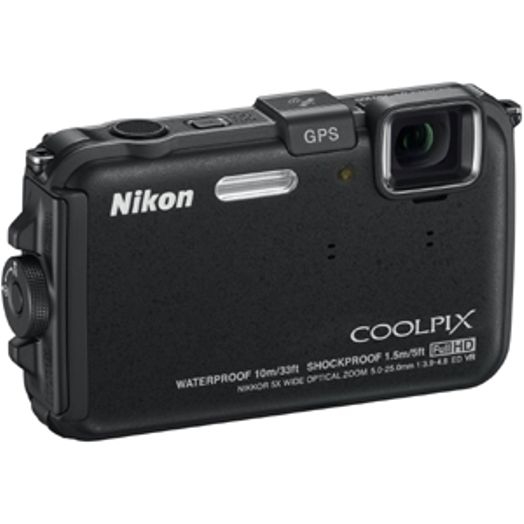 Nikon Coolpix AW100 Waterproof Underwater Digital Camera, Black {16MP}