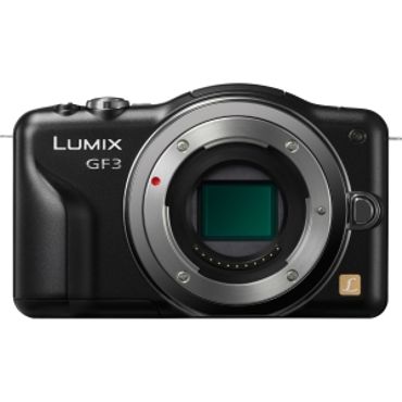 Panasonic Lumix DMC-GF3 Mirrorless MFT (Micro Four Thirds) Camera Body, Black