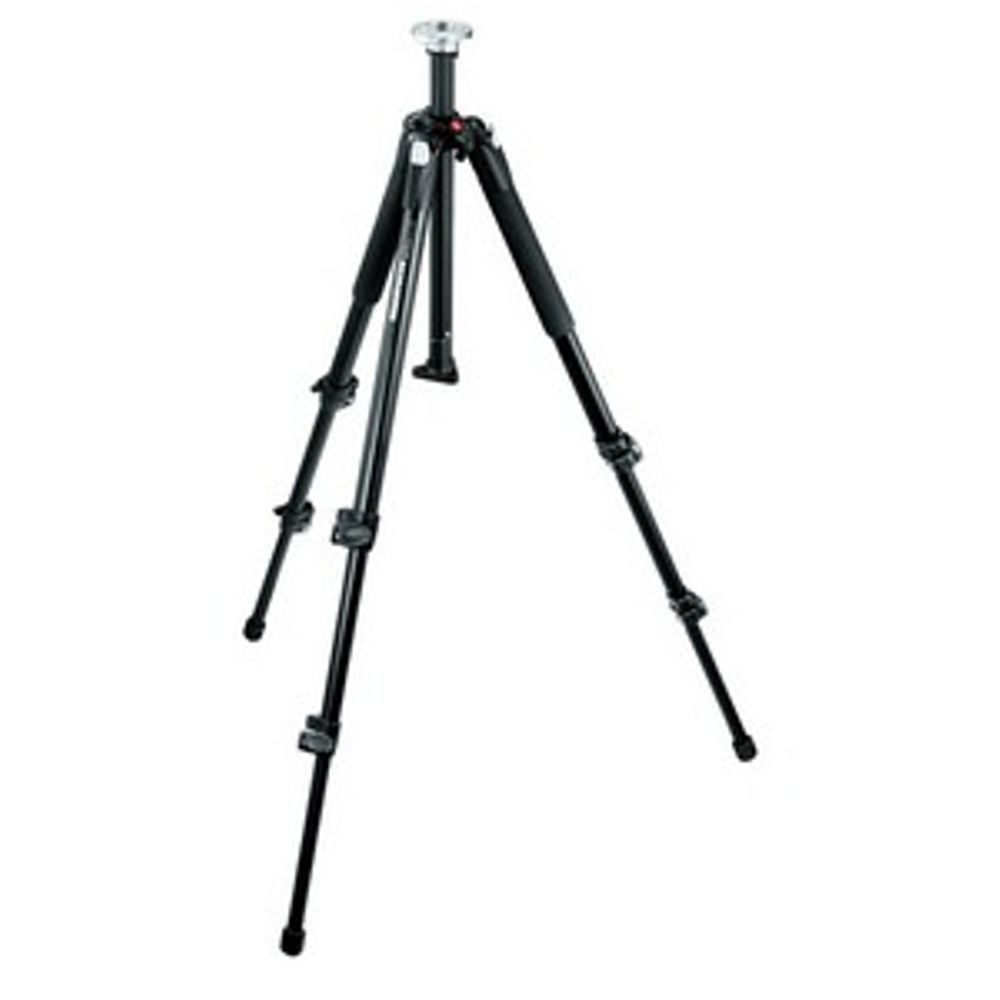 Manfrotto 190XB Aluminum Tripod Legs, 3-Section, Black, 20.9-57.1 in.