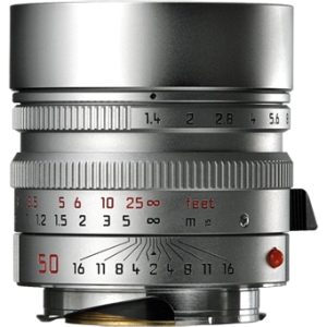 Leica 50mm f/1.4 Summilux-M ASPH. M-Mount Lens with Built-In Hood, Germany, Chrome, 6-Bit 11892