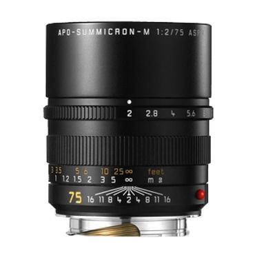 Leica 75mm f/2 Summicron-M APO Aspherical M-Mount Lens, Germany, Black, 6-Bit {49} 11637