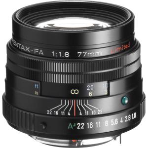 Pentax 77mm F/1.8 SMC FA Limited Black K Mount Autofocus Lens