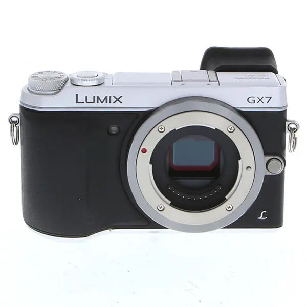 Panasonic Lumix DMC-GX7 Mirrorless MFT (Micro Four Thirds) Camera Body, Silver {16MP}