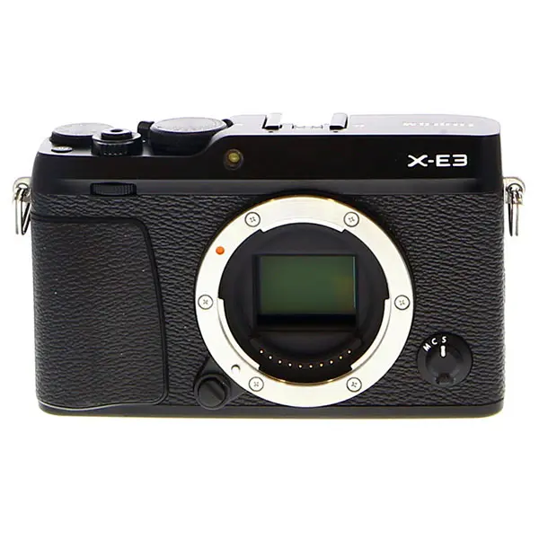 FUJIFILM X-E3 Mirrorless Camera Body, Black {24.3MP} with EF-X8 Flash