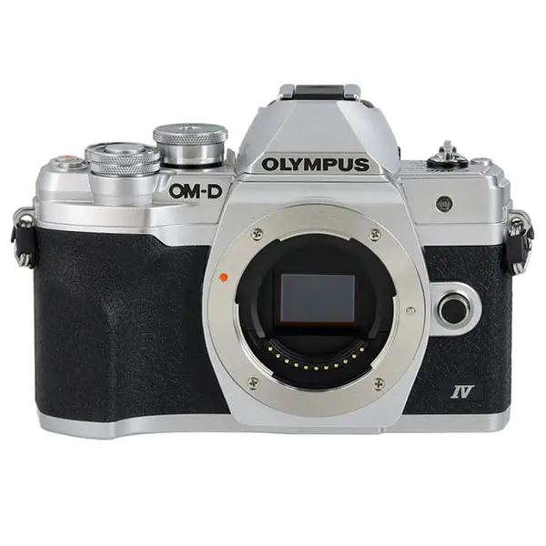 Olympus OM-D E-M10 Mark IV Mirrorless MFT (Micro Four Thirds) Camera Body, Silver {20.3MP}